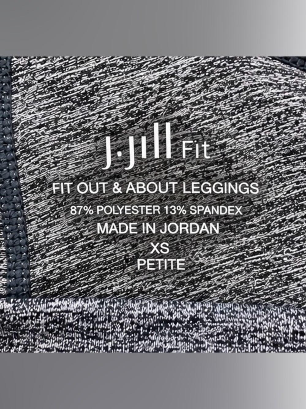 J.Jill Fit Gray Heathered Pocket Leggings XS Petite Athletic Yoga Pants - Picture 3 of 7